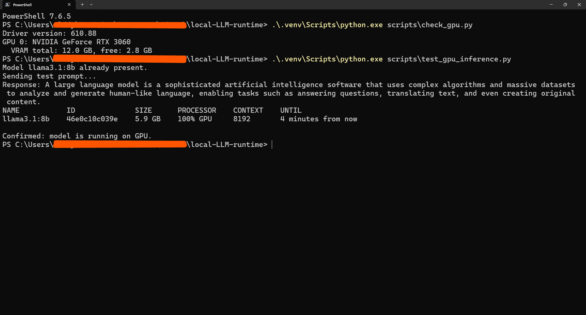 Local LLM Runtime preview